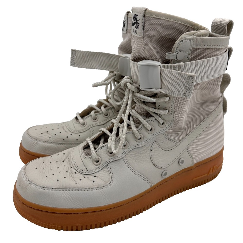 Women's Nike AirForce 1 Gum Light Bone HighTop Sneakers 857872-004 Size 11